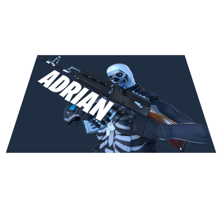 Tapis vinyle ado squelette de jeu personnalisé - TenStickers