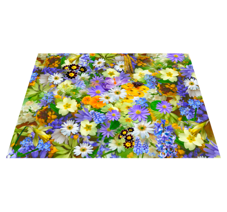 Tapis vinyle fleurs et plantes concept de fleur vivante - TenStickers