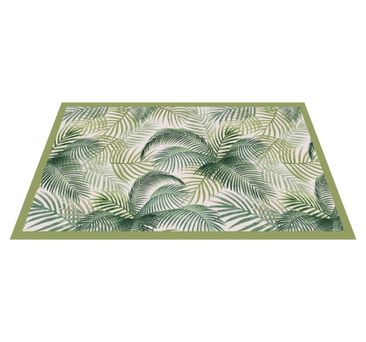 Tapis vinyle nature verdure luxuriante - TenStickers