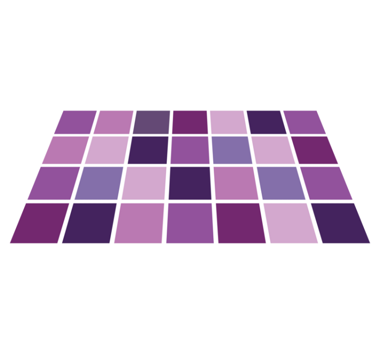 Tapis vinyle salle de bain grille de couleur violette - TenStickers