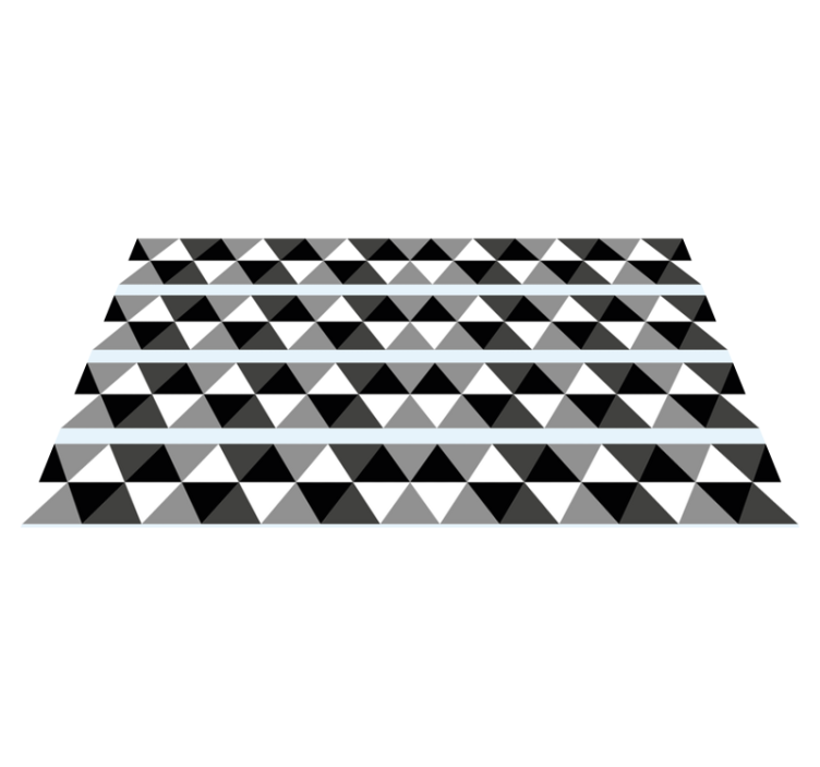 Tapis vinyle carreaux vinyle noir et gris - TenStickers