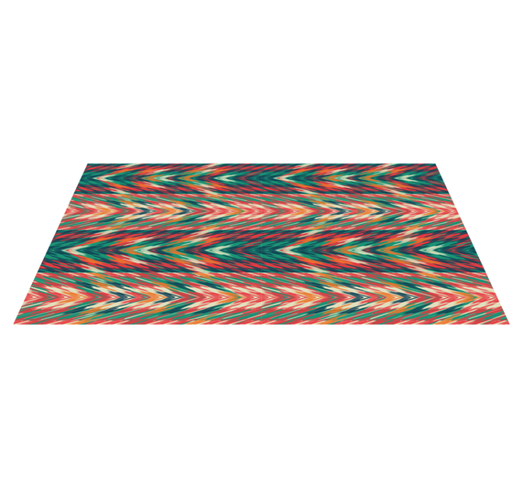 Tapis vinyle rayures ondes de couleurs dynamiques - TenStickers