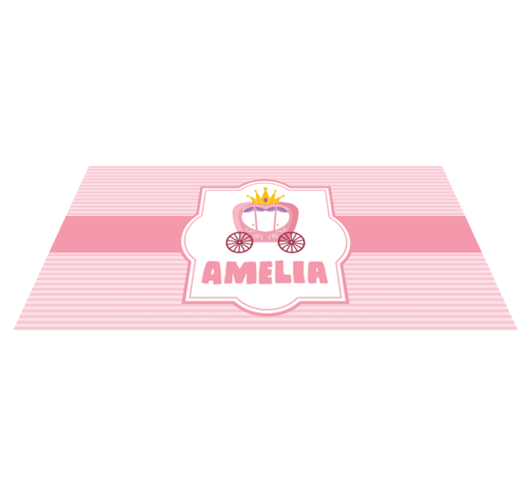Tapis vinyle autres tapis carrosse de princesse personnalisé - TenStickers