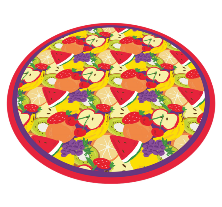 Tapis vinyle cuisine motif de mélange de fruits - TenStickers