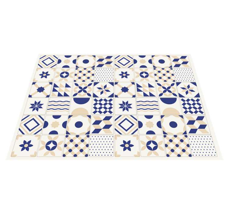 Tapis vinyle cuisine Style carreaux de céramique - TenStickers
