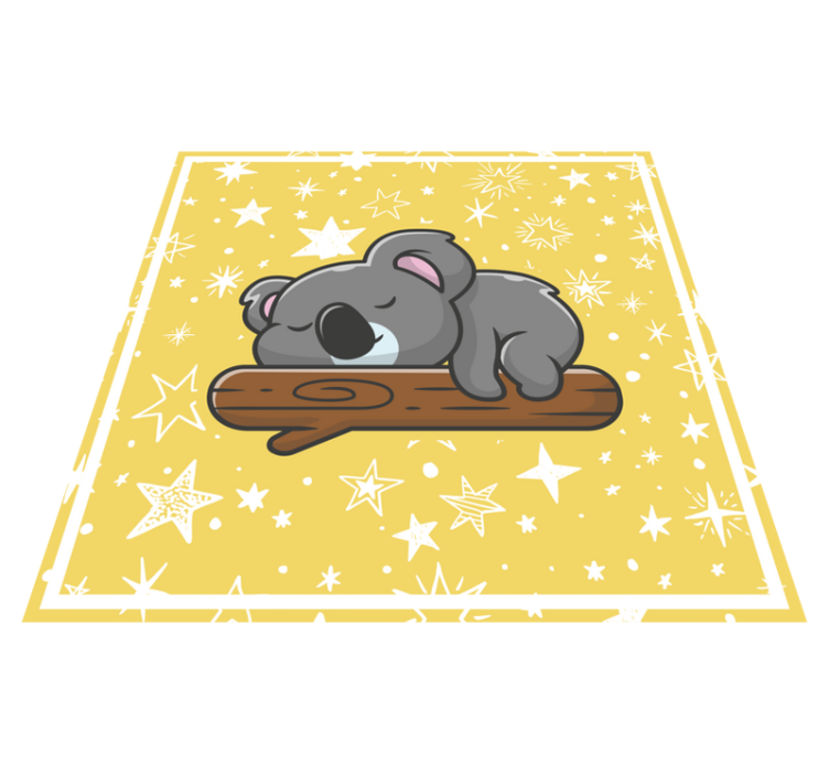 Tapis vinyle chambre bébé rêves de koala - TenStickers