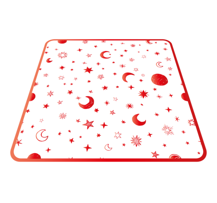 Tapis vinyle étoile éléments célestes - TenStickers