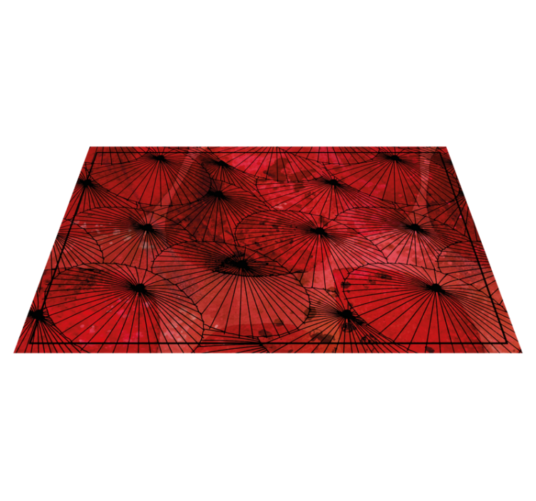 Tapis vinyle texture rouge à motifs - TenStickers