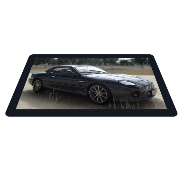 Tapis vinyle route voiture de sport classique - TenStickers