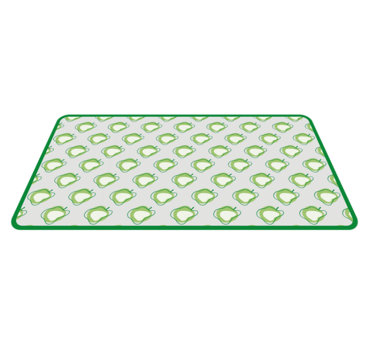 Tapis vinyle cuisine motif poire verte - TenStickers