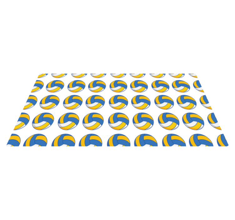 Tapis vinyle ado ballons de volley-ball - TenStickers