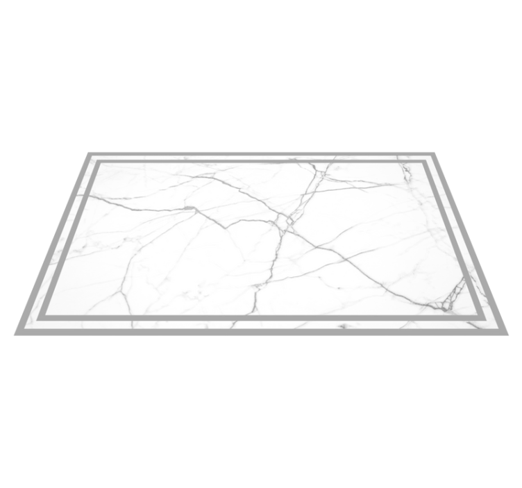 Tapis vinyle marbre stries blanches gracieuses - TenStickers