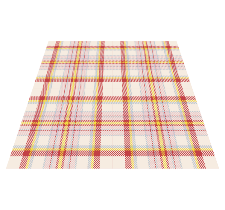 Tapis vinyle geometrique Tartan écossais à motifs - TenStickers
