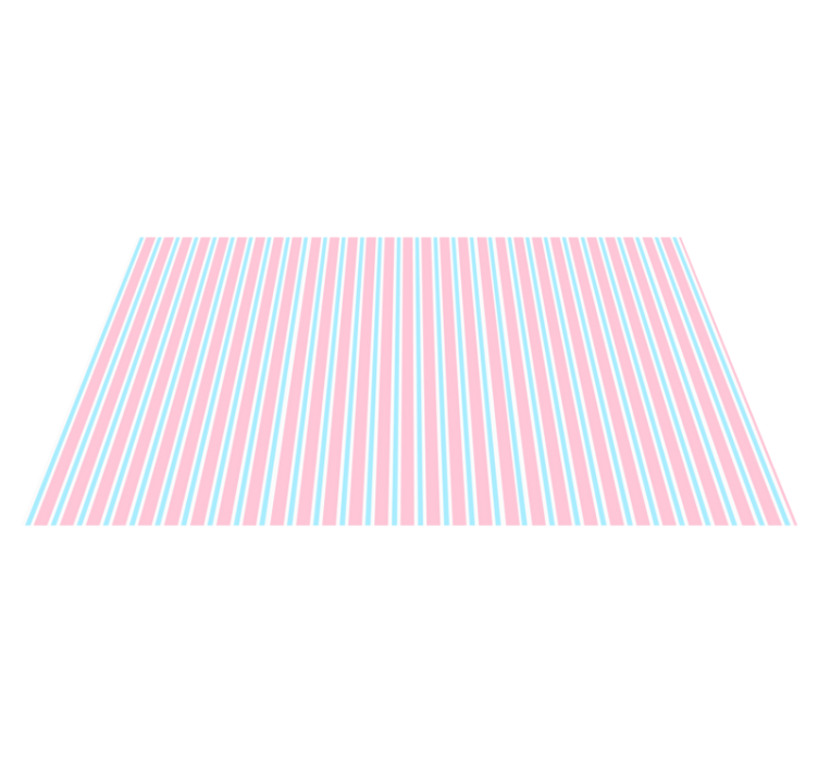 Tapis vinyle rayures motif pastel - TenStickers