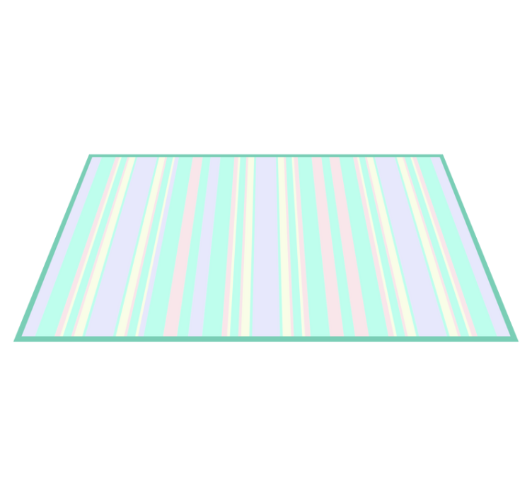 Tapis vinyle rayures motif de lignes pastel - TenStickers