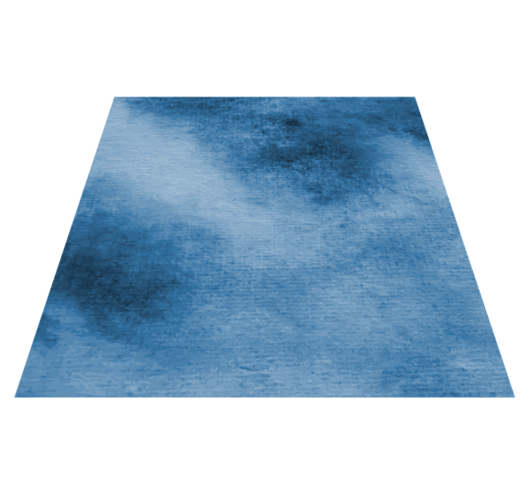 Tapis vinyle moderne Aquarelle de texture bleue élégante - TenStickers