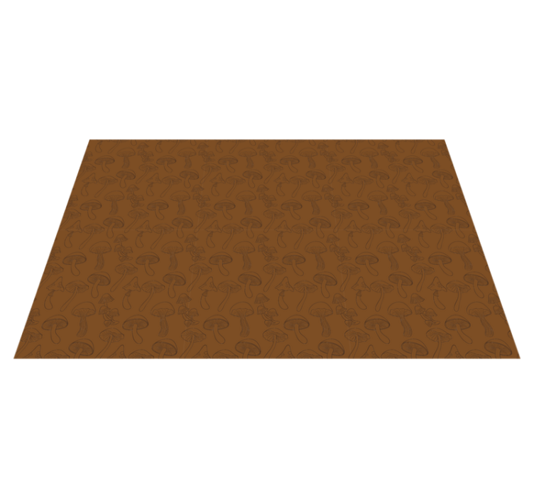 Tapis vinyle nature motif champignon - TenStickers