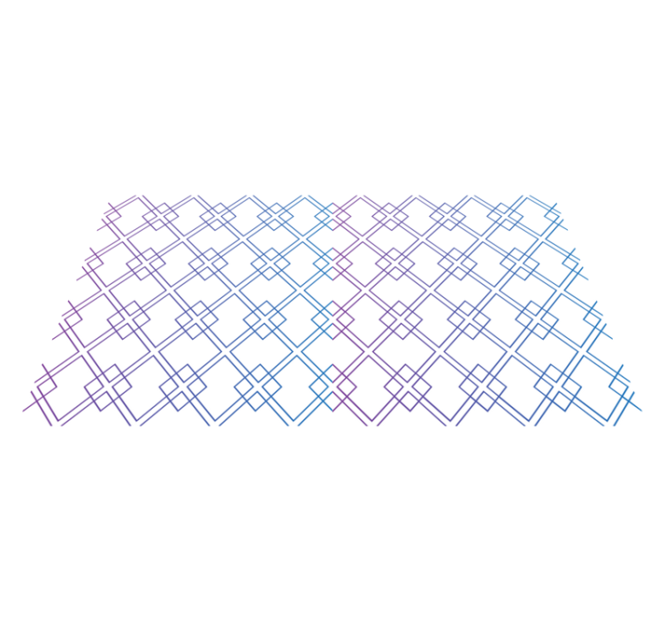 Tapis vinyle géométrique diamants et lignes - TenStickers