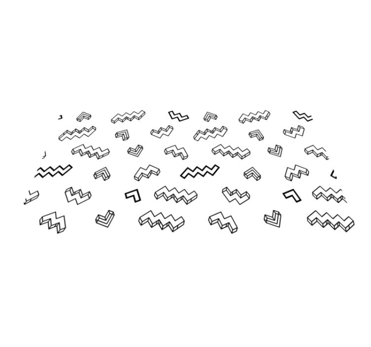 Tapis vinyle autres tapis motifs angulaires audacieux - TenStickers