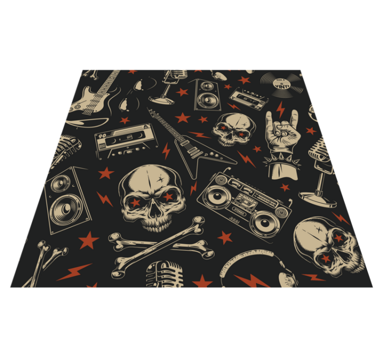 Tapis vinyle ado thème de la musique rock - TenStickers