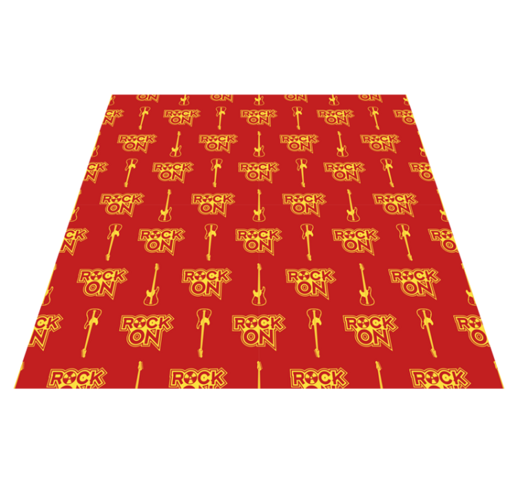 Tapis vinyle ado motif rock - TenStickers