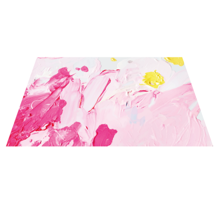 Tapis vinyle ado tourbillons abstraits en rose - TenStickers