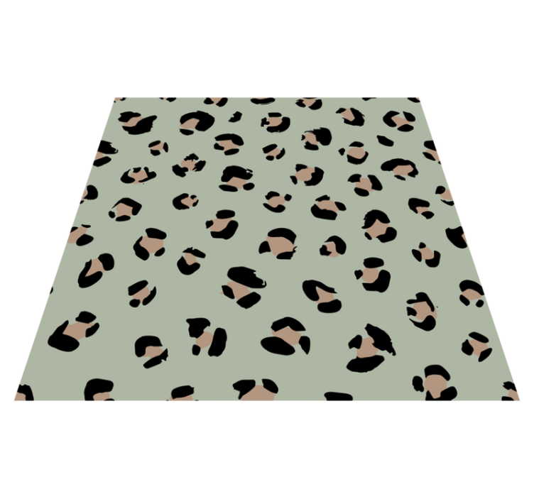 Tapis vinyle animal taches de léopard - TenStickers