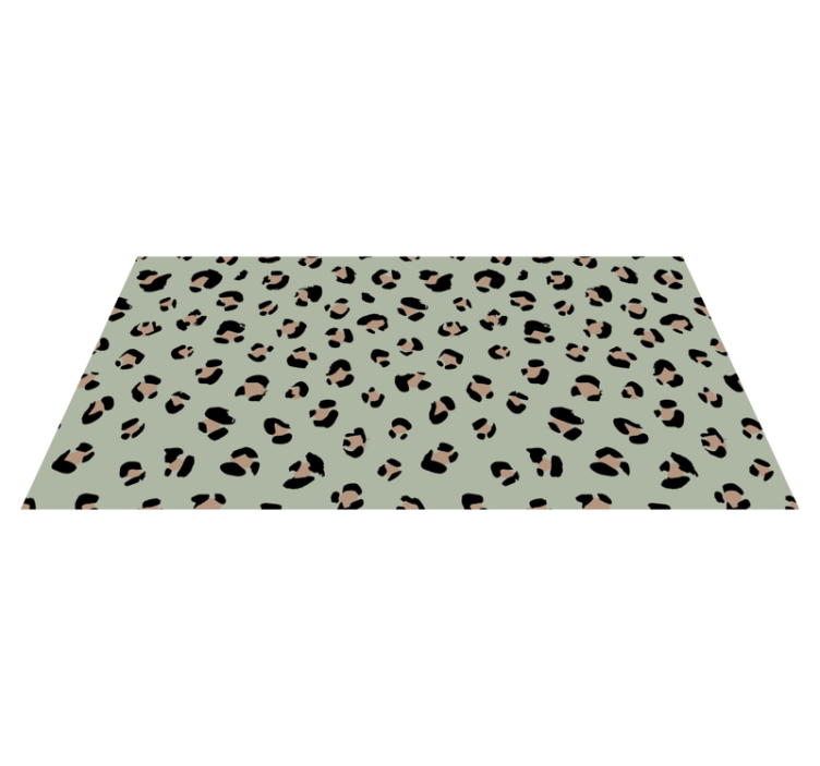 Tapis vinyle animal motif léopard esthétique - TenStickers