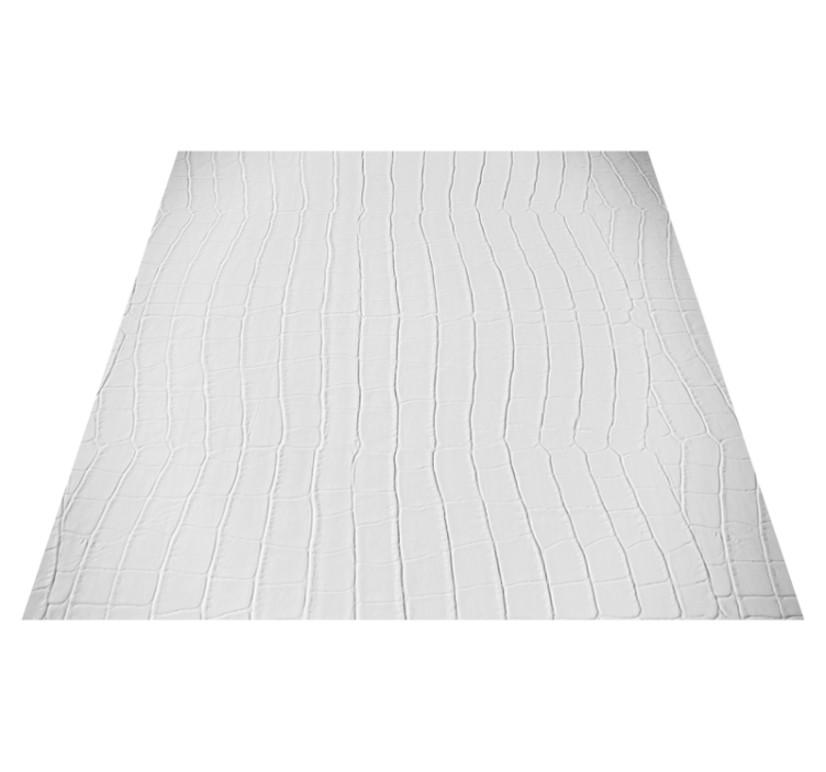 Tapis vinyle texture peau de crocodile blanche - TenStickers