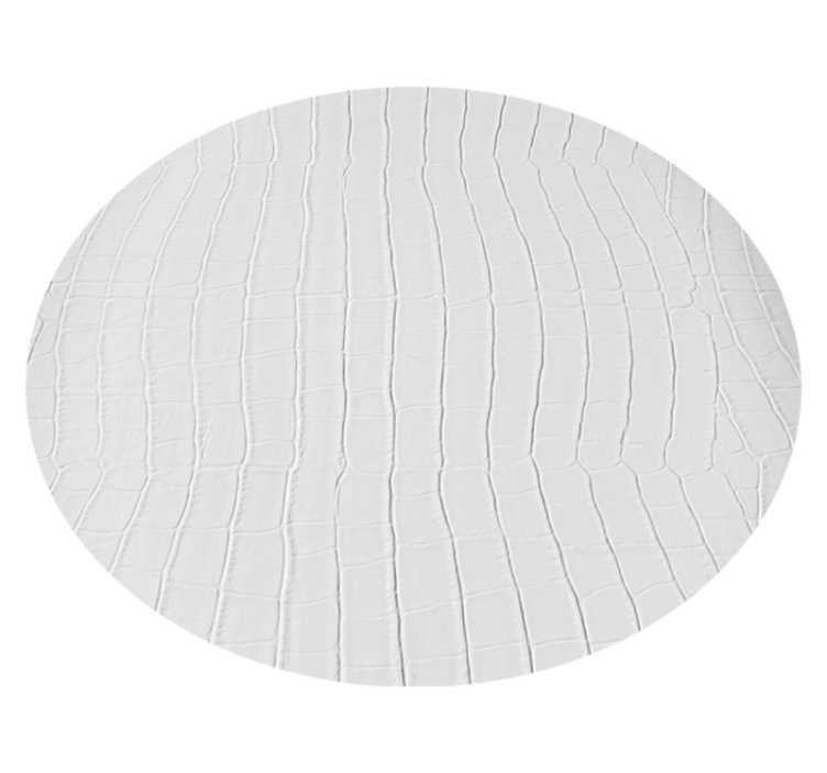 Tapis vinyle animal motif crocodile blanc - TenStickers