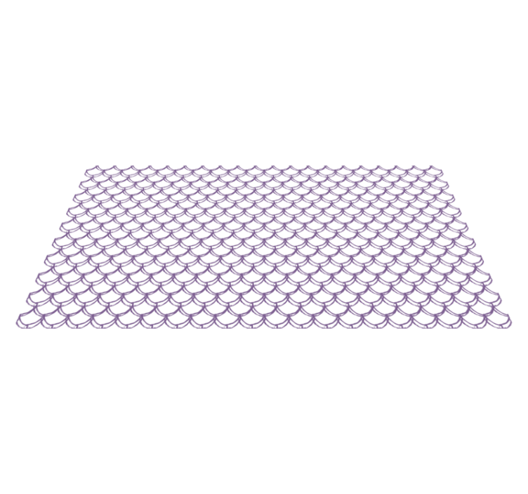 Tapis vinyle salle de bain motif violet en vagues - TenStickers