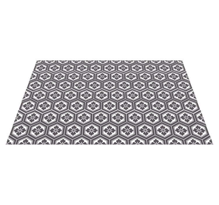 Tapis vinyle rectangulaire Modèle traditionnel japonais - TenStickers