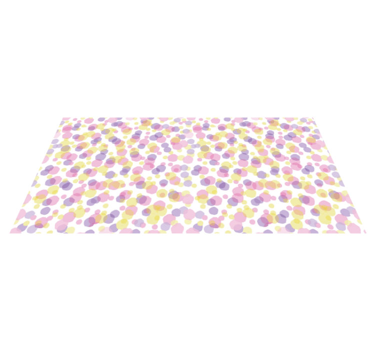 Tapis vinyle salle de bain motif de bulles roses - TenStickers