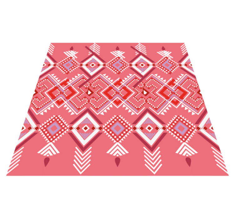 Tapis vinyle éthnique mosaïque à motifs tribaux - TenStickers
