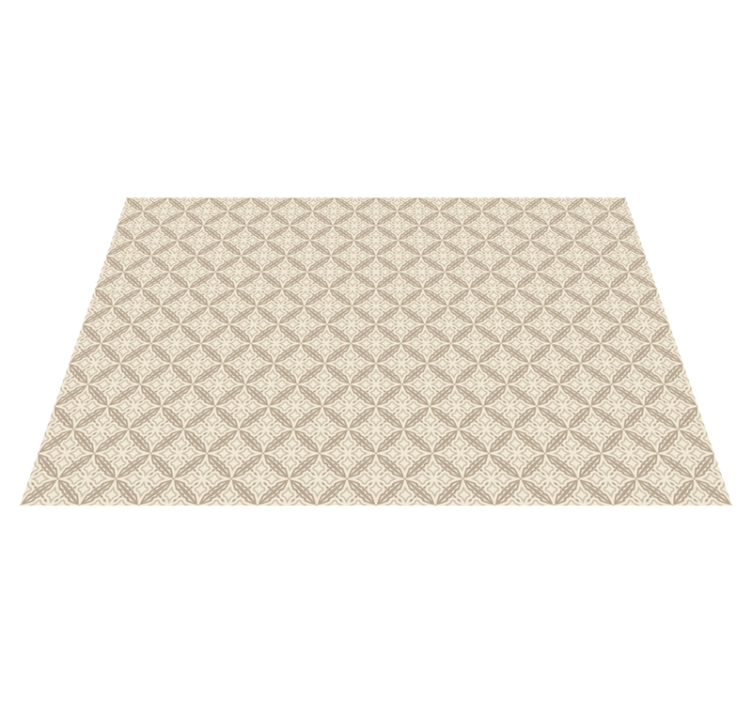 Tapis vinyle carreaux Céramique beige à l'aspect ancien - TenStickers