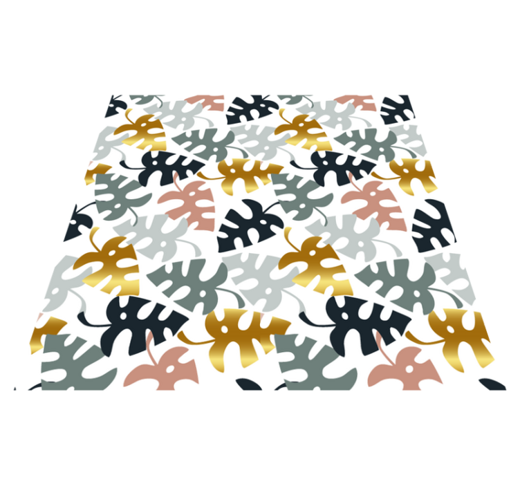 Tapis vinyle nature emblème de feuille - TenStickers