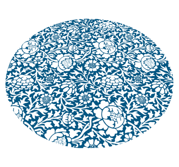 Tapis vinyle fleurs et plantes style à motifs floraux - TenStickers