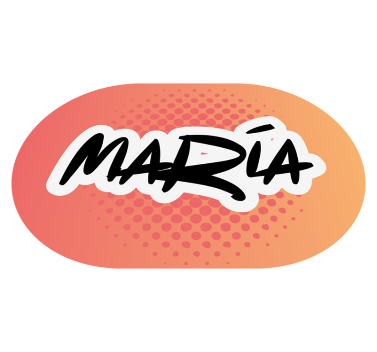 Tapis vinyle personnalisé conception du nom - TenStickers