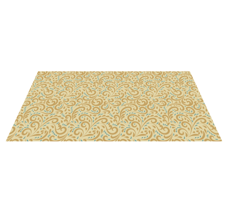 Tapis vinyle retro vinylee floral vintage dessiné à la main - TenStickers