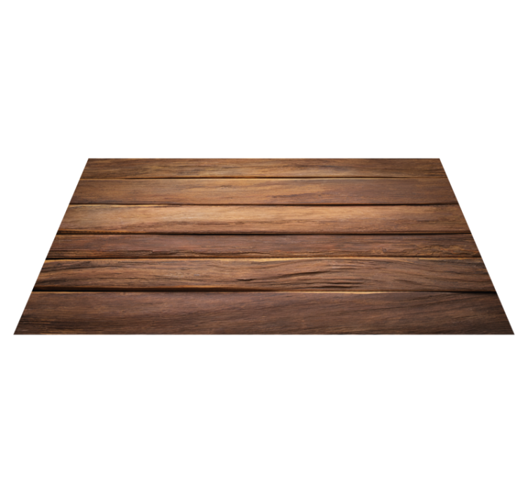 Tapis vinyle salon Planches horizontales en bois - TenStickers