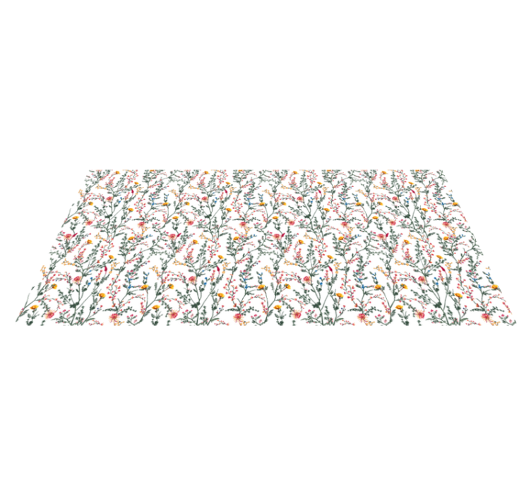 Tapis vinyle fleurs et plantes oasis botanique - TenStickers