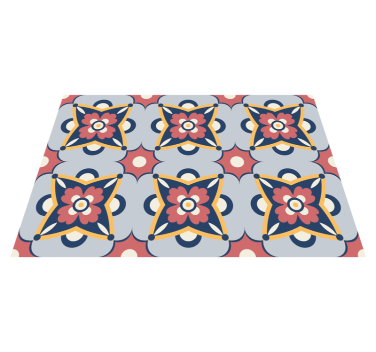 Tapis vinyle design de motifs colorés du sud - TenStickers