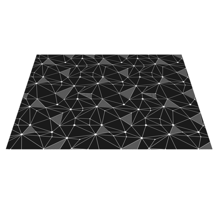 Tapis vinyle géométrique formes géométriques audacieuses - TenStickers
