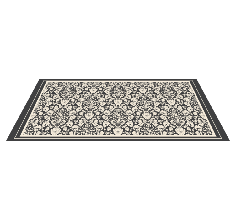 Tapis vinyle vintage élément botanique élégant - TenStickers