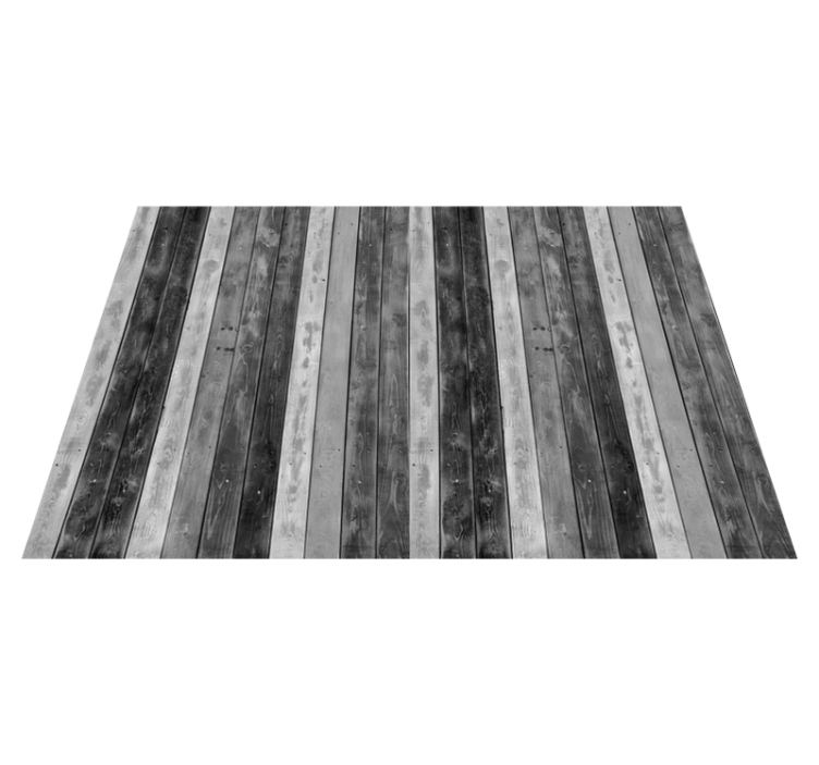 Tapis vinyle imitation parquet look gris chaud - TenStickers