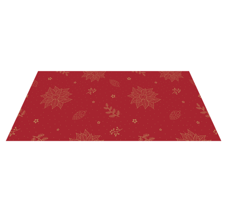 Tapis vinyle mandala motifs floraux festifs - TenStickers