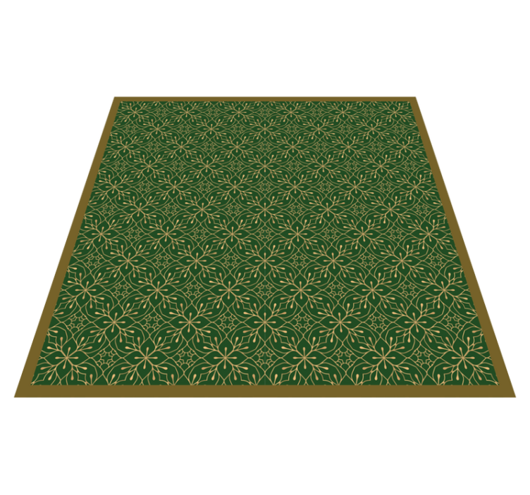 Tapis vinyle fleurs et plantes motif botanique gracieux - TenStickers