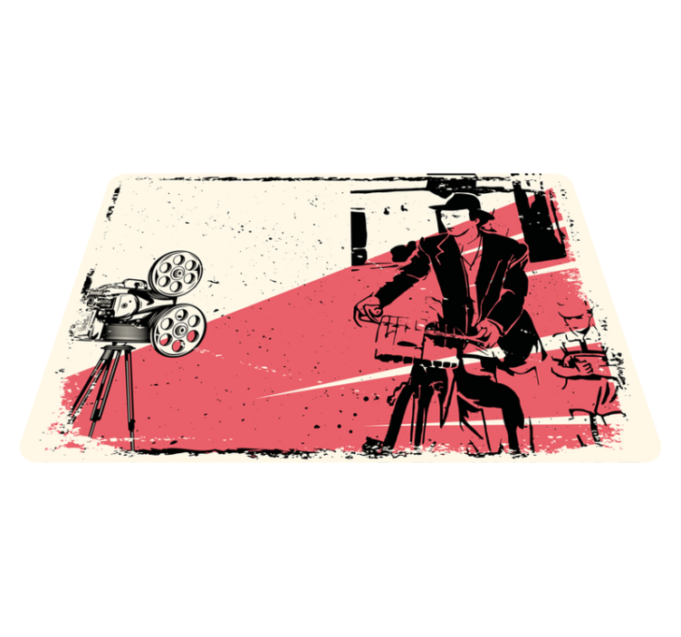 Tapis vinyle vintage scène de film classique - TenStickers