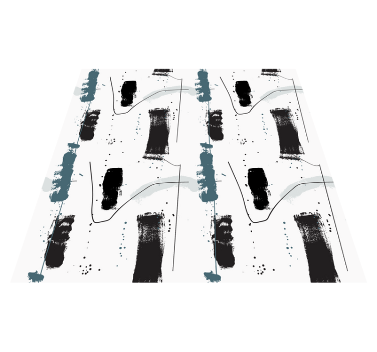 Tapis vinyle peinture bleue lignes fines - TenStickers