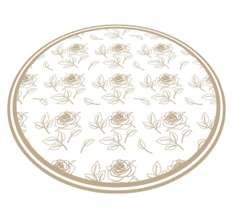 Tapis vinyle fleurs et plantes composition florale de roses - TenStickers